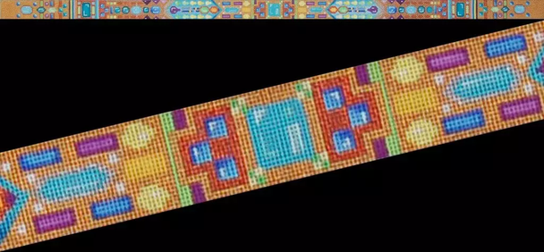 ED-1296 Audacious Jewels Belt 1” x 40” 18 Mesh Dede's Needleworks