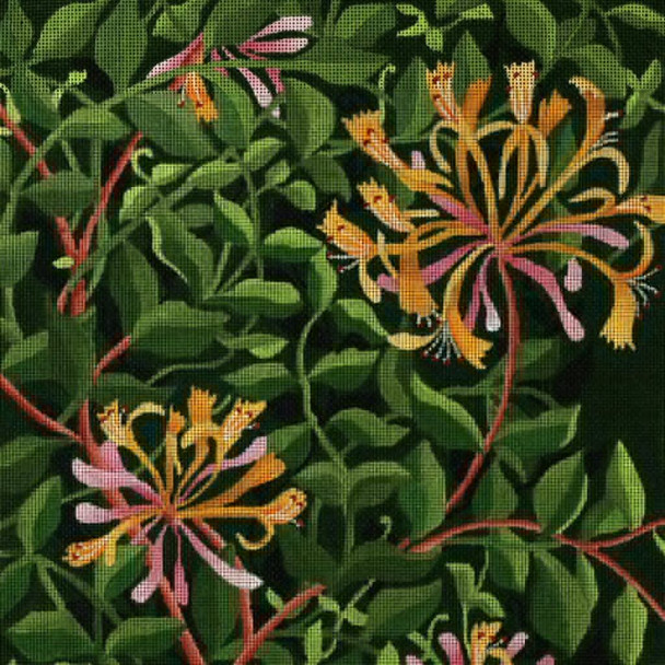 ED-1288 Giant Honeysuckle Vines 14” x 14”  13 Mesh Halloween Dede's Needleworks