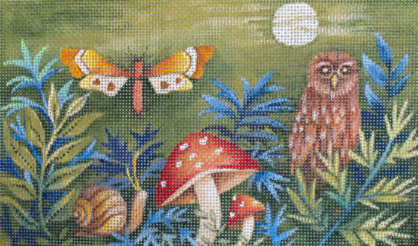 JG-188 Moody Mushroom B 10” x 6.5” 18 Mesh Janice Gaynor