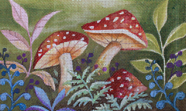 JG-189 Moody Mushroom C 10” x 6.5” 18 Mesh Janice Gaynor