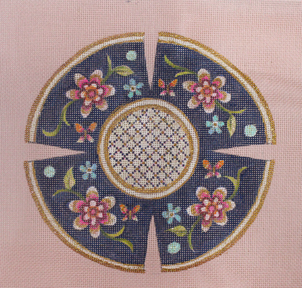 JG-208 Girly Dove Yarmulke 7” Diameter 18 Mesh Janice Gaynor