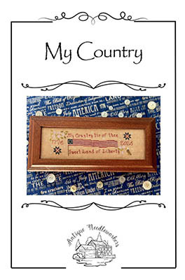 My Country 116w x 34h by Antique Needleworkers 26-1395