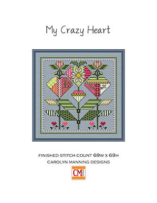 My Crazy Heart 69w x 69h by CM Designs 26-1533