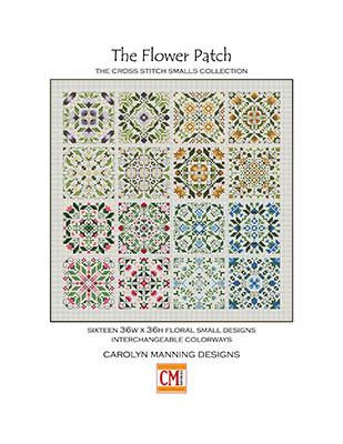 Flower Patch (16 Smalls) Each  36w x 36h by CM Designs 26-1592