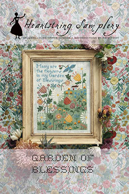 Garden Of Blessings 118w x 151h by Heartstring Samplery 26-1442