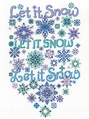 Let It Snow Flakes 81w x 136h by Imaginating 26-1589