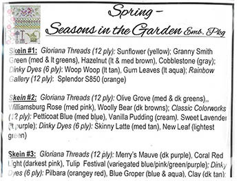 Spring - Seasons In The GardenEmb Pack by Jeannette Douglas Designs 26-1208