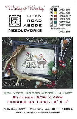 Wintry & Woodsy 60w x 46h by Open Road Abode Needleworks 26-1614