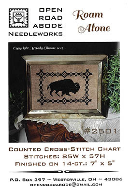 Roam Alone 85w x 57h by Open Road Abode Needleworks 26-1615