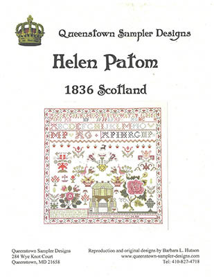 Helen Patom 1836 Scotland 276w x 266h by Queenstown Sampler Design 26-1309