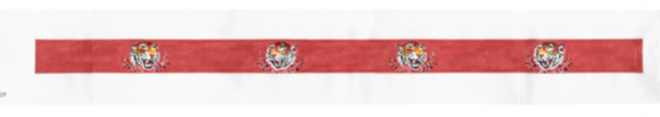 Belt/Strap RE19 tiger heads on pink 39 x 2.25 18 Mesh Colors of Praise