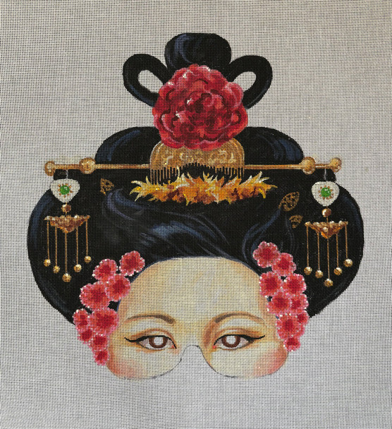 People PE261 Chinese Woman mask 12 x 12  18 Mesh Colors of Praise