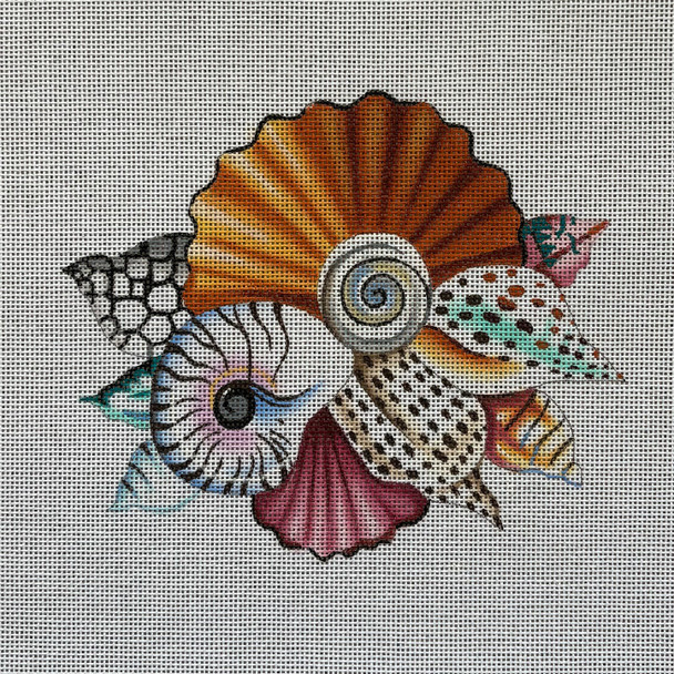 Miscellaneous MC524 Seashell Cluster 9 x 7.5 13 Mesh Colors of Praise
