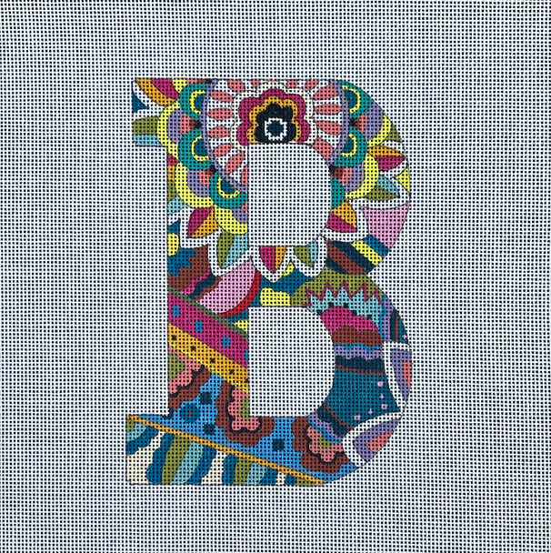 LE156 LETTER B 6" 18 Mesh Colors of Praise