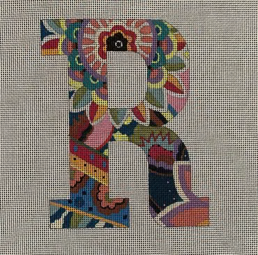 LE156 LETTER R 6" 18 Mesh Colors of Praise