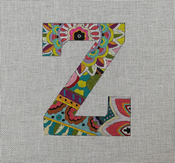 LE156 LETTER  Z 6" 18 Mesh Colors of Praise