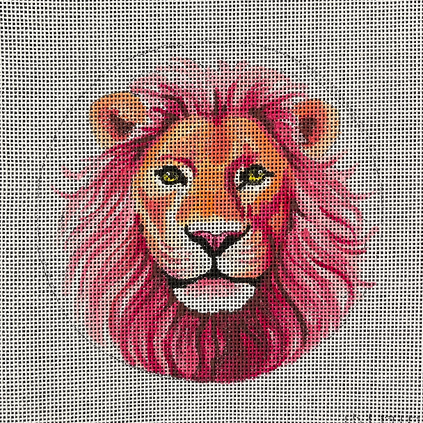 IN810 Lion Head 5" Round  18 Mesh Colors of Praise