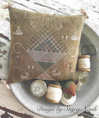 Love The Giver Pinkeep 138w x 135h by Stacy Nash Primitives 26-1680