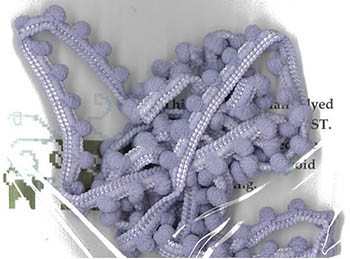 Bogart's Violet Mini Pom Pom 1yd by Dames Of The Needle D-248