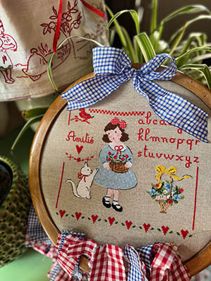 Carlottina E La Sua Gattina Bianca Lulu 150w x 130h by Lilli Violette 26-1453