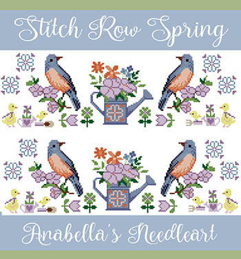 Stitch Row Spring (Birds & Ducks) 190w x 61h by Anabella's 26-1903