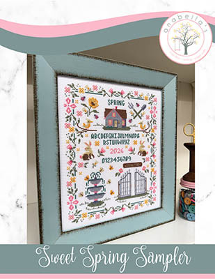 Sweet Spring Sampler 128w x 160h by Anabella's 26-1904
