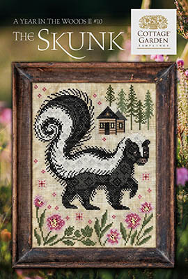 Skunk 10 - Year In The Woods II 100w x 130h by Cottage Garden Samplings 26-1771