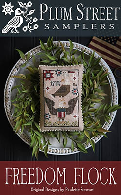 Freedom Flock 57w x 91h by Plum Street Samplers 26-1894