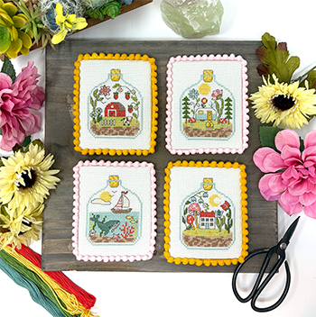 Summer In 4 Bottles 38w x 48h by Tiny Modernist Inc 26-1699