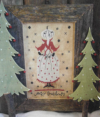 Christmas Pumpkin Queen 122w x 194h by Primitive Hare 26-1972
