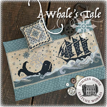 Whale's Tale 180w x 72h by Summer House Stitche Workes 26-1840