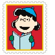 PEANUTS - STAMP CAROLER - LUCY18 Mesh Officially Needlepoint