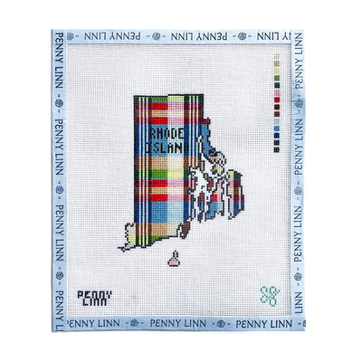 MADRAS PLAID RHODE ISLAND 5.27" x 3.83" 18 Mesh SG DESIGNS