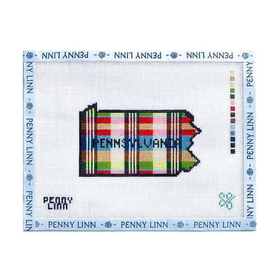 MADRAS PLAID PENNSYLVANIA 2.66" x 4.38" 18 Mesh SG DESIGNS