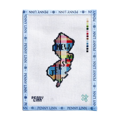 MADRAS PLAID NEW JERSEY 4.8" x 2.6" 18 Mesh SG DESIGNS