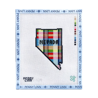 MADRAS PLAID NEVADA MADRAS PLAID NEVADA 4.3" x 2.7" 18 Mesh SG DESIGNS