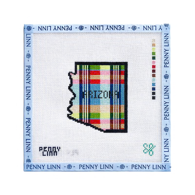 MADRAS PLAID ARIZONA 4.4" x 3.3" 18 Mesh SG DESIGNS
