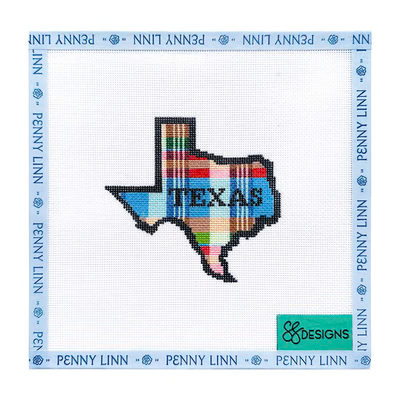 MADRAS PLAID TEXAS 4" x 4" 18 Mesh SG DESIGNS