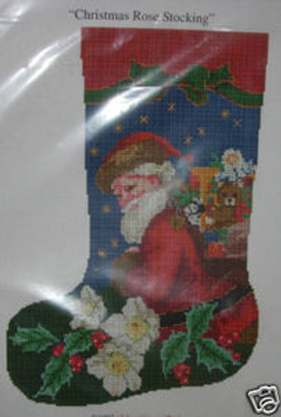 EMS023 Ellen Maurer-Stroh Christmas Rose Stocking