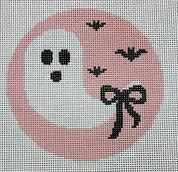 K386 Ghost with Bow on Pink  Mesh Kay Irby