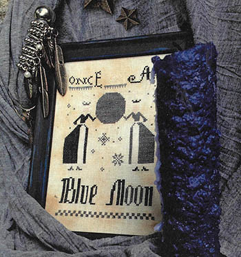 Once In A Blue Moon 80w x 117h by Primitive Hare 26-2092