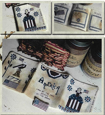 Patriotic Queen Of The Needles 180w x 130h by Primitive Hare 26-2189