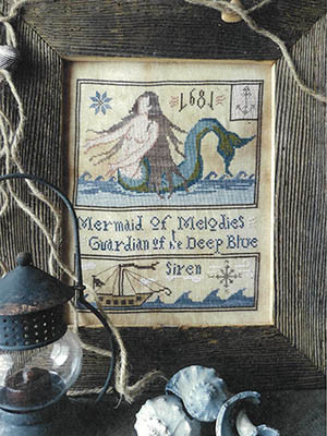 Guardian Mermaid 128w x 149h by Primitive Hare 26-2223