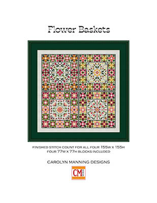 Flower Baskets 155w x 155h by CM Designs 26-2287