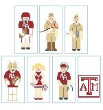 CO2162 Texas A&M Drum Major 18 Mesh Kathy Schenkel Designs