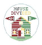 BT273A House Divided A&M/Baylor  Kathy Schenkel Designs  4" Diameter 18 Mesh