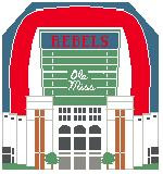 BG146 Ole Miss Stadium 8 x 7.5 18 Mesh Kathy Schenkel Designs