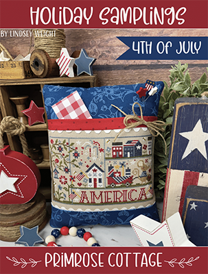 Holiday Samplings 4th Of July 119w x 70h by Primrose Cottage Stitches 26-2138