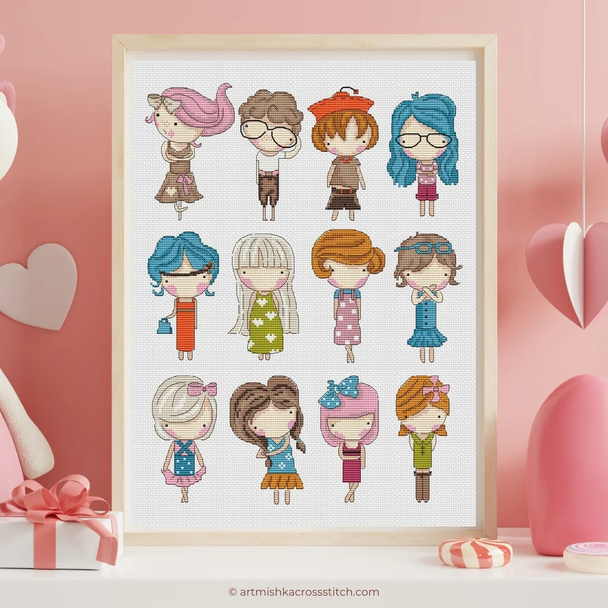 Fashion Sampler Artmishka Counted Cross Stitch Pattern