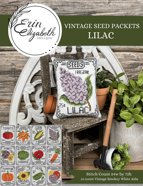 Vintage Seed Packets - Lilac Erin Elizabeth Designs DD